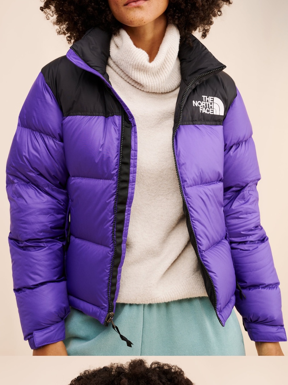 The North Face Women's Black & Purple Down Puffer Jacket